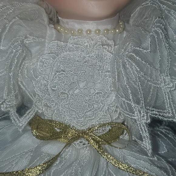 Baby’s Dream Hand Crafted Bisque Porcelain Girl Angel Doll by Dream Collection - Picture 6 of 11